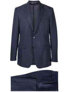 Canali costume à veste à simple boutonnage - Bleu