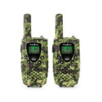 Nedis Walkie talkie Set | 2 Handsets | Tot 8 km | Frequentiekanalen: 8 | PTT / VOX | tot 2,5 uur | Koptelefoonoutput | 2 Headsets | Inclusief - thumbnail