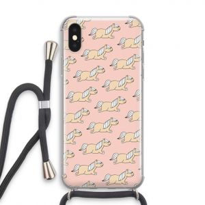 Ponys: iPhone X Transparant Hoesje met koord
