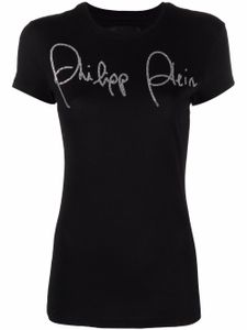 Philipp Plein t-shirt à ornements en cristal - Noir