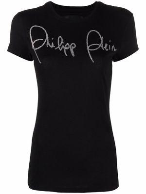 Philipp Plein t-shirt à ornements en cristal - Noir