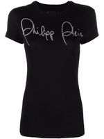 Philipp Plein t-shirt à ornements en cristal - Noir