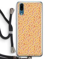 Camouflage: Huawei P20 Transparant Hoesje met koord