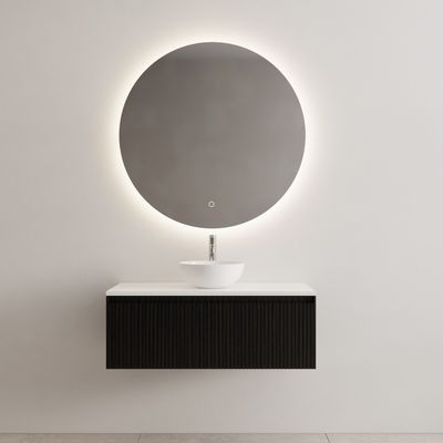Onderkast Gliss Design Timotheus 100 CM Incl. Topplaat Black Veneer