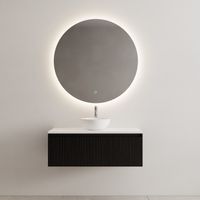 Onderkast Gliss Design Timotheus 100 CM Incl. Topplaat Black Veneer - thumbnail