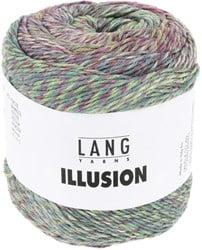 Lang Yarns Illusion 0003 Fuchsia/Groen/Blauw