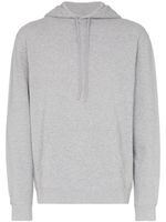 Sunspel sweat à capuche à poche kangourou - Gris