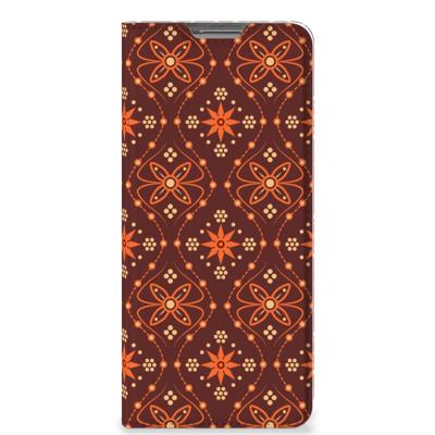 OPPO Find X5 | Hoesje met Magneet | Batik Brown OPPO Find X5 | Hoesje met Magneet | Batik Brown