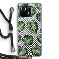 Geometrische jungle: Xiaomi Mi 11 Transparant Hoesje met koord