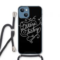 Laters, baby: iPhone 13 mini Transparant Hoesje met koord