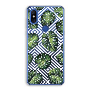 Geometrische jungle: Xiaomi Mi Mix 3 Transparant Hoesje