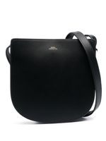 A.P.C. sac porté épaule Geneve en cuir - Noir