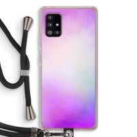 Clouds pastel: Samsung Galaxy A51 5G Transparant Hoesje met koord