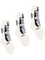 Readymade lot de trois paires de chaussettes Crew - Blanc - thumbnail