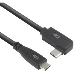 ACT USB 3.0 10Gbps 60W Type-C recht naar haaks links/rechts kabel USB-kabel USB 3.2 Gen 2 (3.1 Gen 2