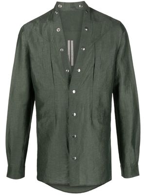 Rick Owens chemise à boutons pression - Vert
