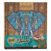 Grafix Canvas Diamond Painting Olifant, 30x30cm