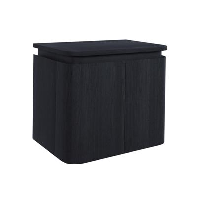 Thebalux Epoch Toiletmeubel - 51x35x41cm - ronde hoeken - 2 deuren - topblad - zonder kraangat - Chocolate 9TT50135C