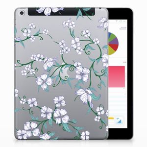 Apple iPad 9.7 2018 | 2017 Uniek Siliconen Hoesje Blossom White