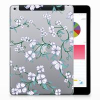 Apple iPad 9.7 2018 | 2017 Uniek Siliconen Hoesje Blossom White