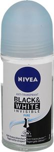 Deodorant roller invisible black & white pure