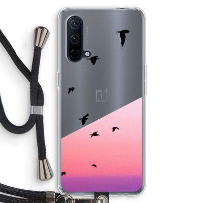 Fly away: OnePlus Nord CE 5G Transparant Hoesje met koord