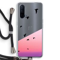Fly away: OnePlus Nord CE 5G Transparant Hoesje met koord Fly away: OnePlus Nord CE 5G Transparant Hoesje met koord