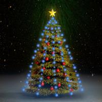 VidaXL Kerstboomverlichting met 210 led&apos;s blauw net 210 cm