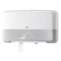 Toiletpapierdispenser tork t2 jumbo klein duo wit | 84 stuks