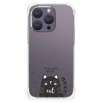 iPhone 15 Pro Stevig Bumper Hoesje Cat Good Day - thumbnail