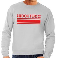 Dokter logo sweater grijs voor heren