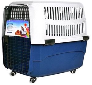Transportbox voor hond en kat XL blauw