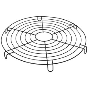 Pannenonderzetter rond - Zwart - RVS - 28 x 28 cm - Panonderzetters