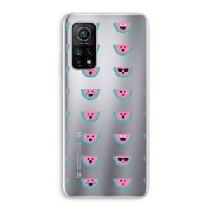 Smiley watermeloenprint: Xiaomi Mi 10T 5G Transparant Hoesje