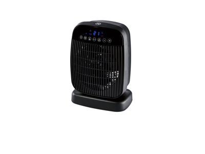 TRONIC Ventilatorkachel met LCD-display en afstandsbediening (Zwart)
