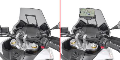 GIVI Accessoire steun, Accessoiresteun voor aan het stuur, FB8102