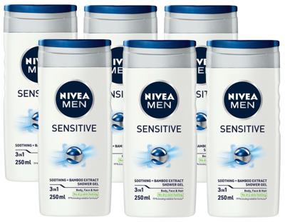Nivea Men Sensitive Shower Gel Voordeelverpakking