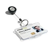 Durable 822258 Accessoire voor identiteits badgehouder Badgehouder met trekkoord Houtskool 10 stuk(s) - thumbnail