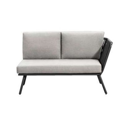 Loungebank Almeria rechts - antraciet