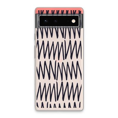 Marrakech Zigzag: Google Pixel 6 Transparant Hoesje