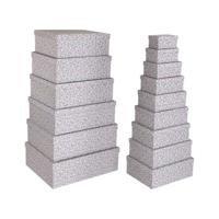 Set decoratieve dozen Versa Roze Karton Blommor (15 Onderdelen)