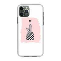 Zwart-wit cactus: Volledig geprint iPhone 11 Pro Hoesje
