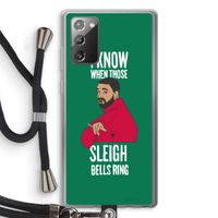 Sleigh Bells Ring: Samsung Galaxy Note 20 / Note 20 5G Transparant Hoesje met koord