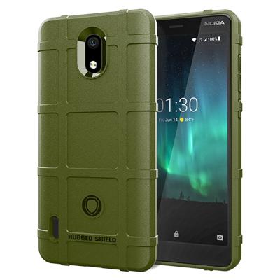 Volledige dekking schokbestendig TPU Case voor Nokia 3.1 C (Army Green)