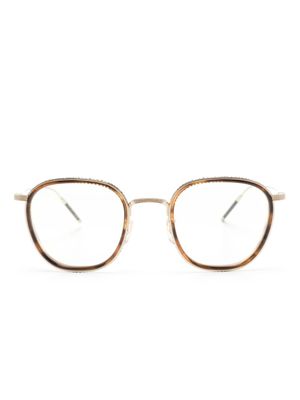Oliver Peoples lunettes de soleil TK-9 à monture carrée - Or