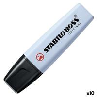 Markering Stabilo Licht Blauw (10 Stuks)
