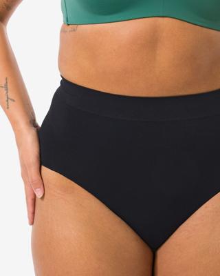 HEMA Dames tailleslip naadloos micro zwart (zwart)
