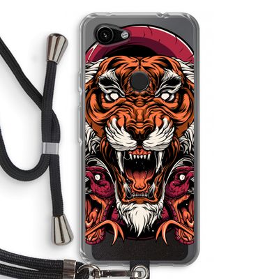 Tiger and Rattlesnakes: Pixel 3a Transparant Hoesje met koord
