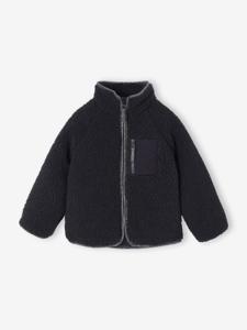 Sherpa meisjesvest antraciet
