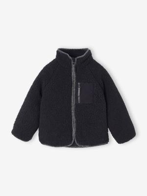 Sherpa meisjesvest antraciet